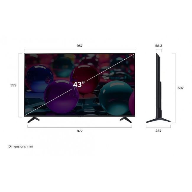 LG UHD AI 43UA73003LA TV 109.2 cm (43