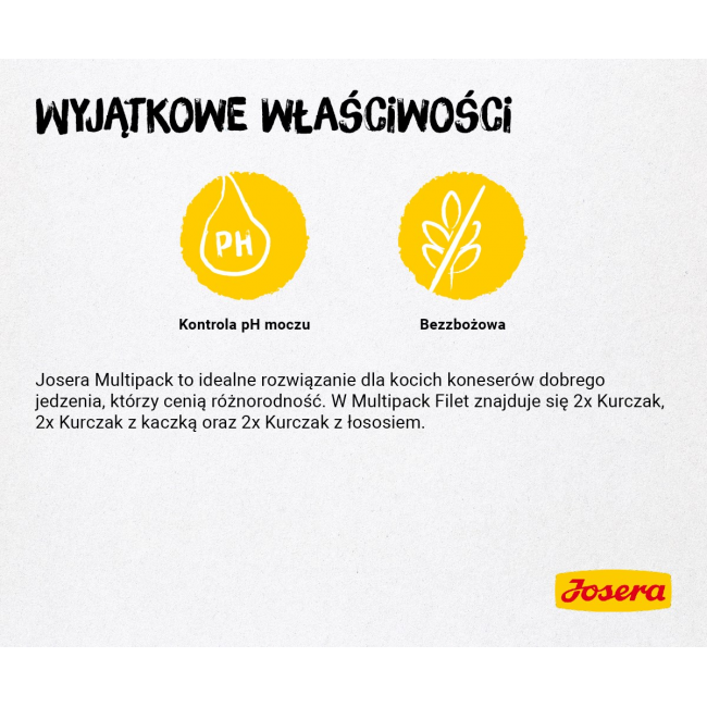 JOSERA Multipack - chicken, duck, salmon - 6x70 g