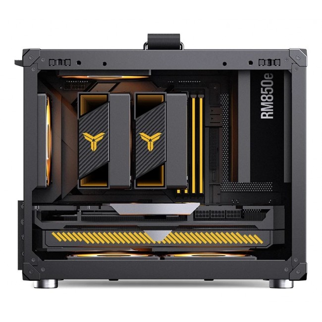 Jonsbo C6 MAX PC Case, Mini Case, Micro-ATX, Tempered Glass - black