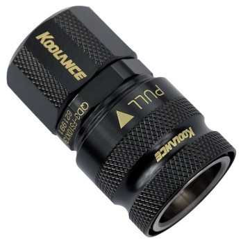 Koolance QD3 Schnellverschluss gerade weiblich auf 13/10mm - no-spill, schwarz