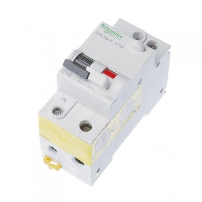 Schneider Electric Acti 9 circuit breaker Residual-current device with overcurrent protection (RCBO) Type C 1P + N