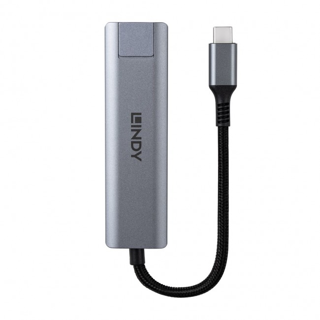 Lindy USB 3.2 Gen 2 Type C Hub & Gigabit Ethernet