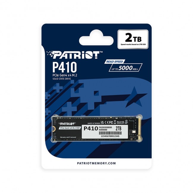 SSD Patriot Viper P410 M.2 PCI-Ex4 NVMe 1.4 2TB 5GB/s (P410P2TBM28H) SSD Patriot Viper P410 M.2 PCI-Ex4 NVMe 1.4 2TB 5GB/s (P410P2TBM28H)