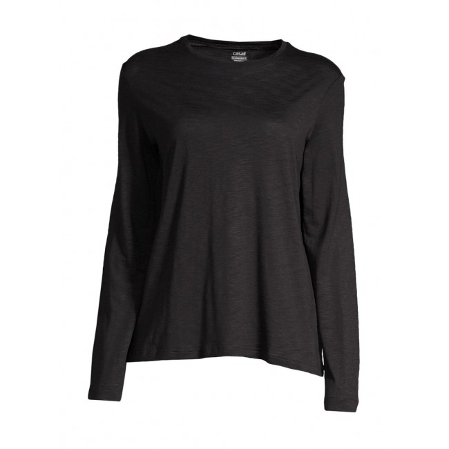 Koszulka damska treningowa CASALL Soft Texture Long Sleeve czarny Koszulka damska treningowa CASALL Soft Texture Long Sleeve czarny