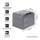 Qoltec 53035 AGM battery | 12V | 45Ah | max 540A Qoltec 53035 AGM battery | 12V | 45Ah | max 540A