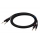 SSQ JSJS1 SS-1456 Cable 2x Jack Stereo - 2x Jack Stereo 1 m Black SSQ JSJS1 SS-1456 Cable 2x Jack Stereo - 2x Jack Stereo 1 m Black