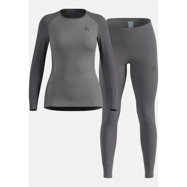Odlo Set ACTIVE WARM ECO Special Set women's underwear set, size S, grey Odlo Set ACTIVE WARM ECO Special Set women's underwear set, size S, grey