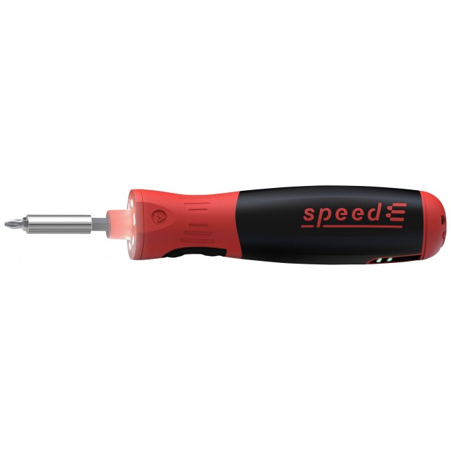 Speede PocketDrive electric screwdriver with bit cassette and bag