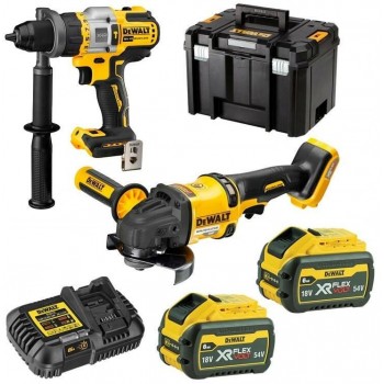DEWALT. 18V DCK2016T2T COMBO KIT (DCD999 + DCG418) 2x6.0Ah