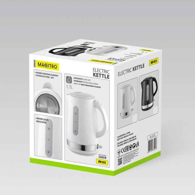 MAESTRO electric kettle 1,7 l MR-035-BLACK