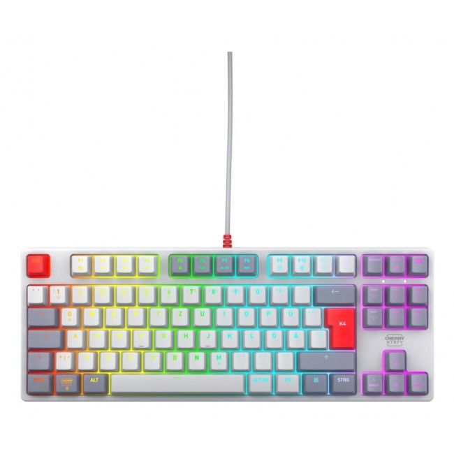 CHERRY K4V2 RGB Tenkeyless Retro edition, Mechanical gaming keyboard, German