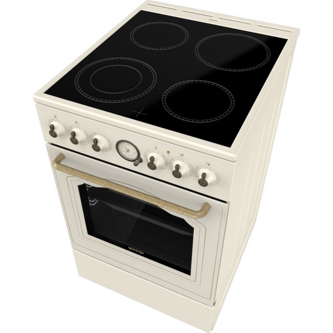 Gorenje GECS5B70CLI Freestanding cooker Electric Ceramic hob Beige