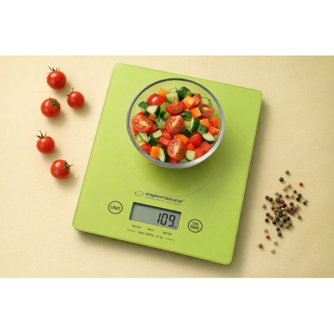 Esperanza EKS002G kitchen scale Electronic kitchen scale Green,Yellow Countertop Rectangle