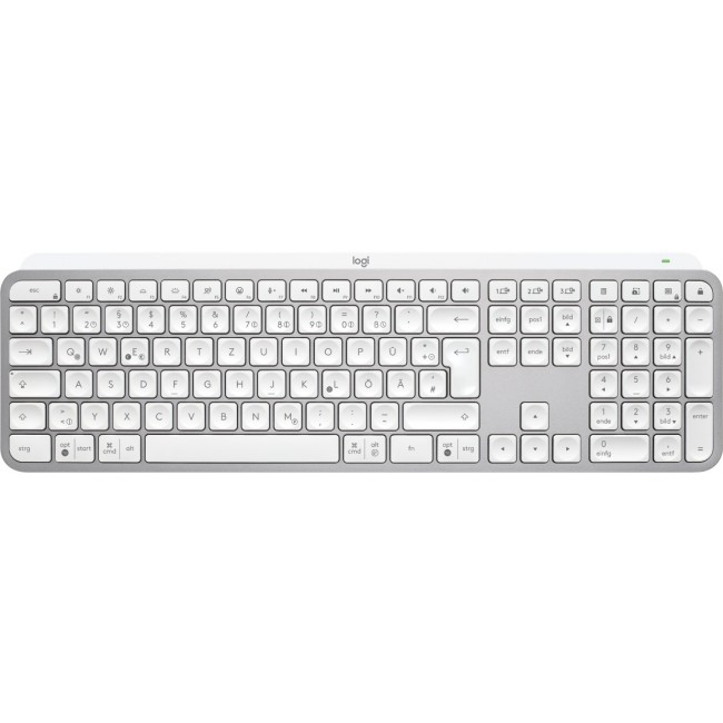 Logitech MX Keys S keyboard Universal RF Wireless + Bluetooth QWERTZ German Aluminium, White Logitech MX Keys S keyboard Universal RF Wireless + Bluetooth QWERTZ German Aluminium, White