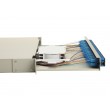 Equip 24-Port Fiber Optic Splice Box, SC Duplex, OS2, 1U, Equipped, Grey