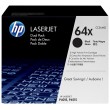 HP 64X 2-pack High Yield Black Original LaserJet Toner Cartridges HP 64X 2-pack High Yield Black Original LaserJet Toner Cartridges