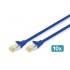 Digitus CAT 6A S/FTP patch cable, 10 pieces