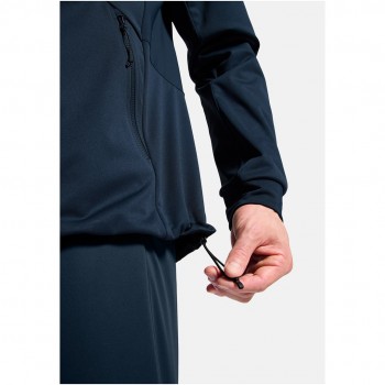 Kurtka Odlo ZEROWEIGHT WINDPROOF X WARM Jacket granatowa M
