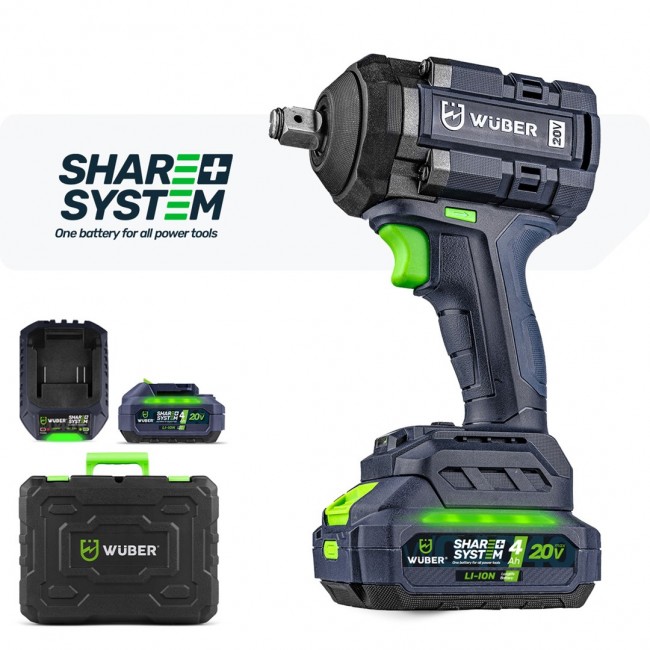 Brushless impact wrench 20 V W04604 WUBER