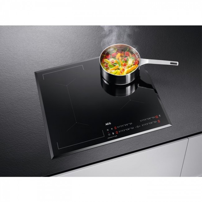 AEG IKE64441FB Black Built-in 60 cm Zone induction hob 4 zone(s)