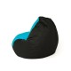 Sako bag pouffe Pear black and blue XL 130 x 90 cm