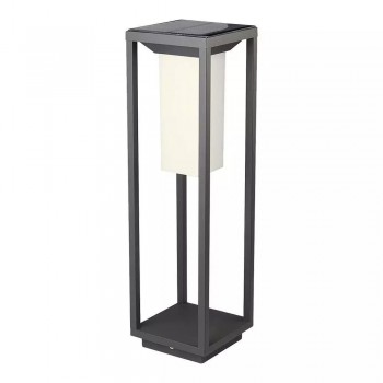 Solar Garden Bollard V-TAC 4W LED SAMSUNG CHIP Gray 2-functions IP65 VT-66 3000K 280lm