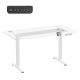 Ergo Office electric adjustable height desk, max height 1160mm, max - 80 kg, without top for standing and sitting work, white, ER-400 W Ergo Office electric adjustable height desk, max height 1160mm, max - 80 kg, without top for standing and sitting work, white, ER-400 W