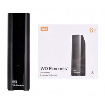 Western Digital Elements WDBWLG0060HBK-EESN external hard drive 6 TB Micro-USB B 3.2 Gen 1 (3.1 Gen 1) Black