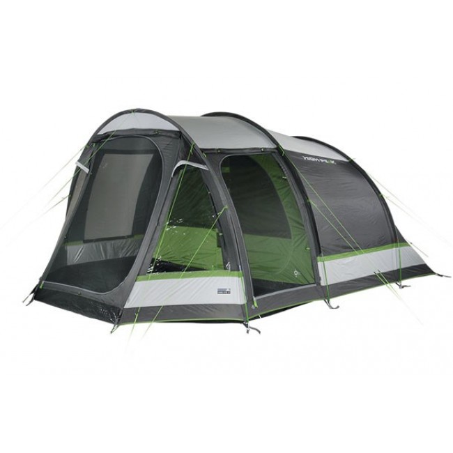 High Peak Meran 5.0 5 person(s) Green, Light grey Tunnel tent