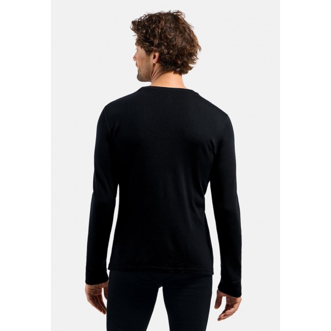 Odlo BL TOP crew neck l/s MERINO 260 men's T-shirt, size L, black Odlo BL TOP crew neck l/s MERINO 260 men's T-shirt, size L, black
