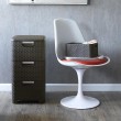 CURVER Rattan 206313 Storage Unit with 3 14 L Drawers, Dark Brown