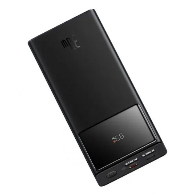 Baseus Star-Lord Power bank with display 20000mAh, 30 , USB-A, USB-C, microUSB + USB-A/USB-C cable Black
