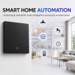 Qoltec 52722 Smart 1-Gang Light Switch | Wi-Fi | Timer | Tuya | Smart life | Black