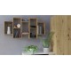 Hanging bookcase Bilbao 7.0 Wall mounted shelves Oak Artisan