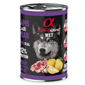 ALPHA SPIRIT WET Lamb with pear - wet dog food - 400g