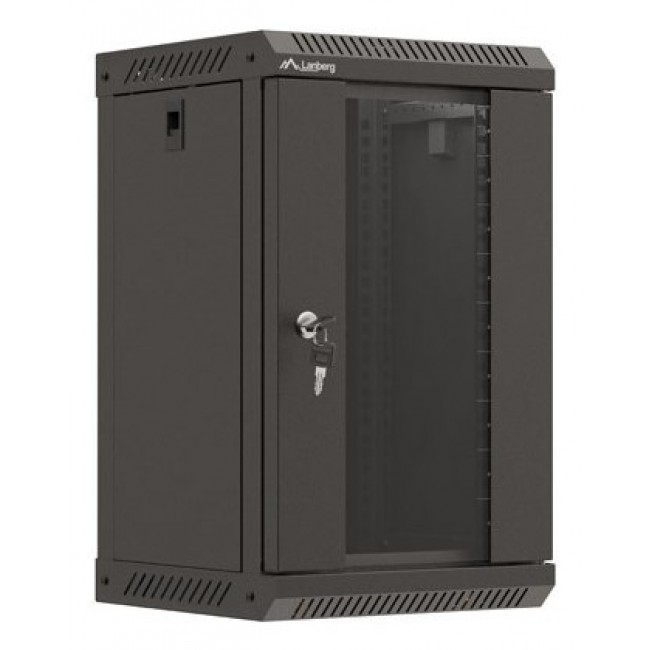 Lanberg WF11-3309-10B rack cabinet 9U Wall mounted rack Black