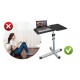 Techly Universal Adjustable Trolley for Notebook Projector, Black Techly Universal Adjustable Trolley for Notebook Projector, Black