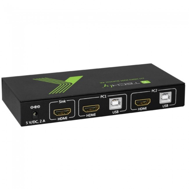 Techly 2x1 USB HDMI 4Kx2K IDATA KVM-HDMI2U KVM switch Black Techly 2x1 USB HDMI 4Kx2K IDATA KVM-HDMI2U KVM switch Black