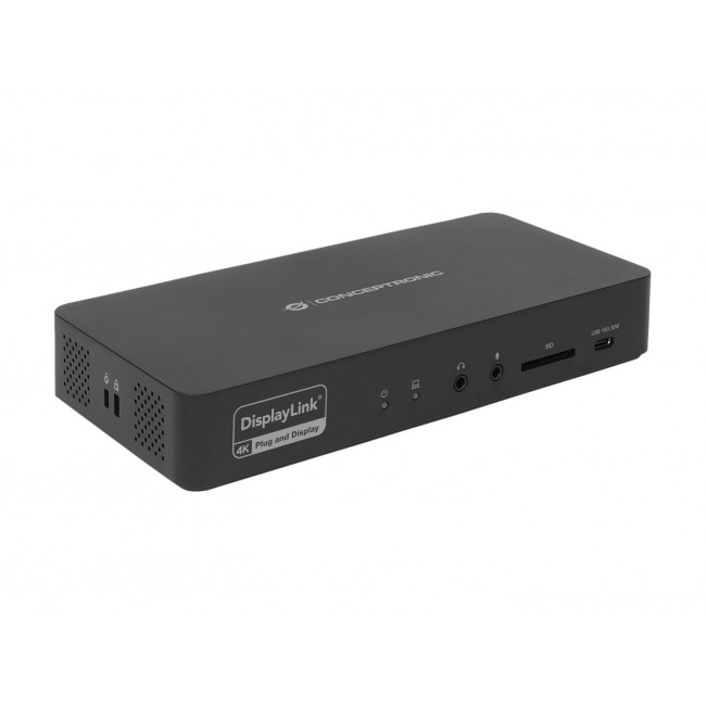 Conceptronic DONN31B 17-in-1 DisplayLink Docking Station USB 3.2 Gen 2