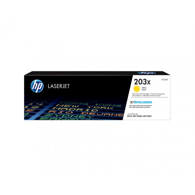 HP LaserJet 203X High Yield Yellow Original Toner Cartridge HP LaserJet 203X High Yield Yellow Original Toner Cartridge