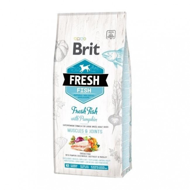 Brit Fresh Fish with Pumpkin Adult Large Muscles & Joints 12 kg