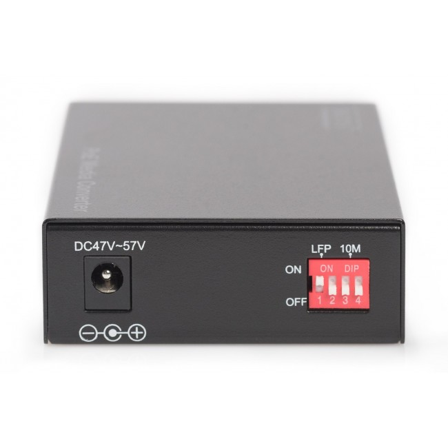 Digitus Gigabit PoE media converter, RJ45 / SC, MM, PSE
