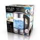 Adler AD 1247 NEW electric kettle 1.7 L 2200 W Hazelnut, Stainless steel, Transparent