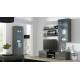 Cama hanging display cabinet SOHO grey/grey gloss