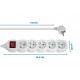 Esperanza ELK214W power extension 1.5 m 5 AC outlet(s) Indoor White Esperanza ELK214W power extension 1.5 m 5 AC outlet(s) Indoor White