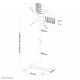 Neomounts NS-FS100BLACK Floor stand 10-55 Neomounts NS-FS100BLACK Floor stand 10-55