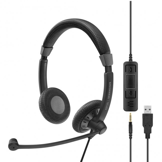 EPOS | SENNHEISER IMPACT SC 75 USB MS Headset Wired USB Type-A Black