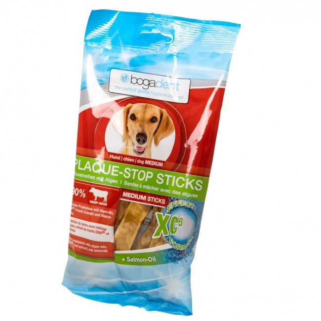 BOGAR Bogadent Plaque-stop sticks Medium Beef - dog treat - 100g