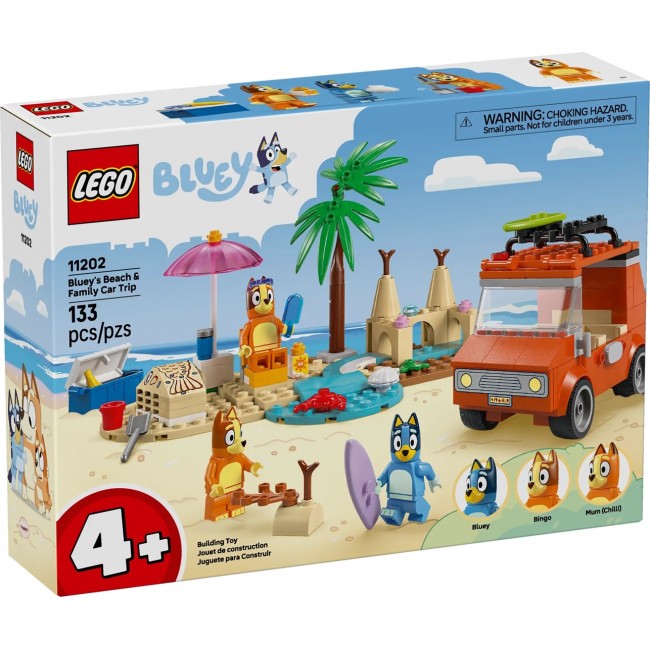LEGO BLUEY 11202 Bluey's Beach & Family Car Trip LEGO BLUEY 11202 Bluey's Beach & Family Car Trip