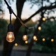 Garden garland V-TAC VT-713 15 m rope, 15 bulb holders E27 rubber + socket IP54 (SKU 3673) Black